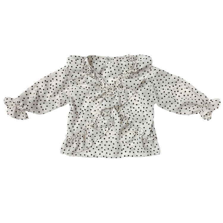 Shirt long-sleeved hooded doll shirt
