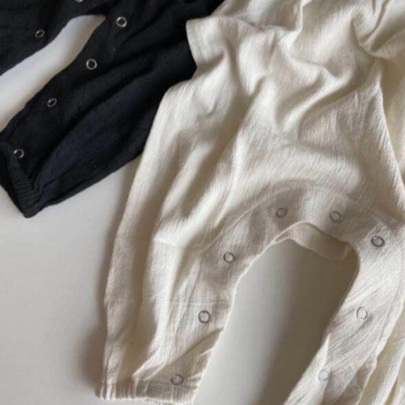Casual Flounced Sleeve Lace  Cotton And Linen Romper
