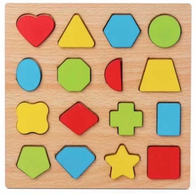 Wooden Numbers Letters Puzzle Board Educational Toys