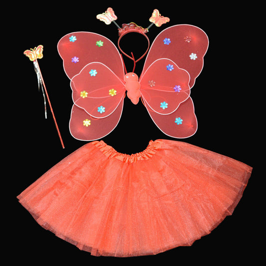 Angel Butterfly Wings Skirt Fairy Stick Suit