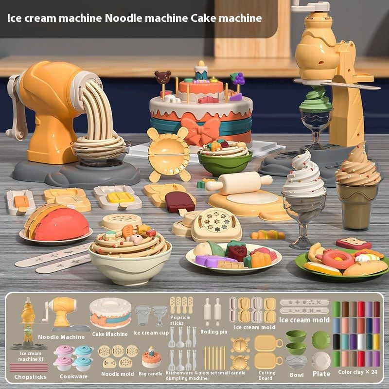 Colored Clay Noodle Maker Handmade Toys