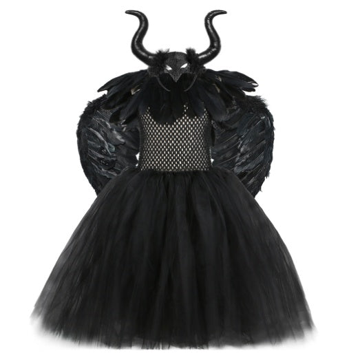 Black Mesh Dress Performance Costume