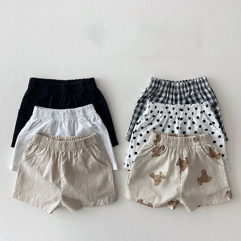Linen Shorts Childish Style