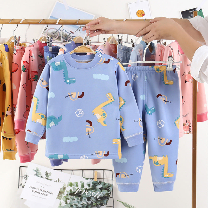 Clothing Winter Boys And Girls Thickened Autumn Clothes Long Trousers