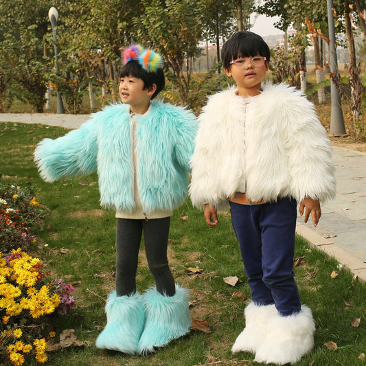 Faux fur coat