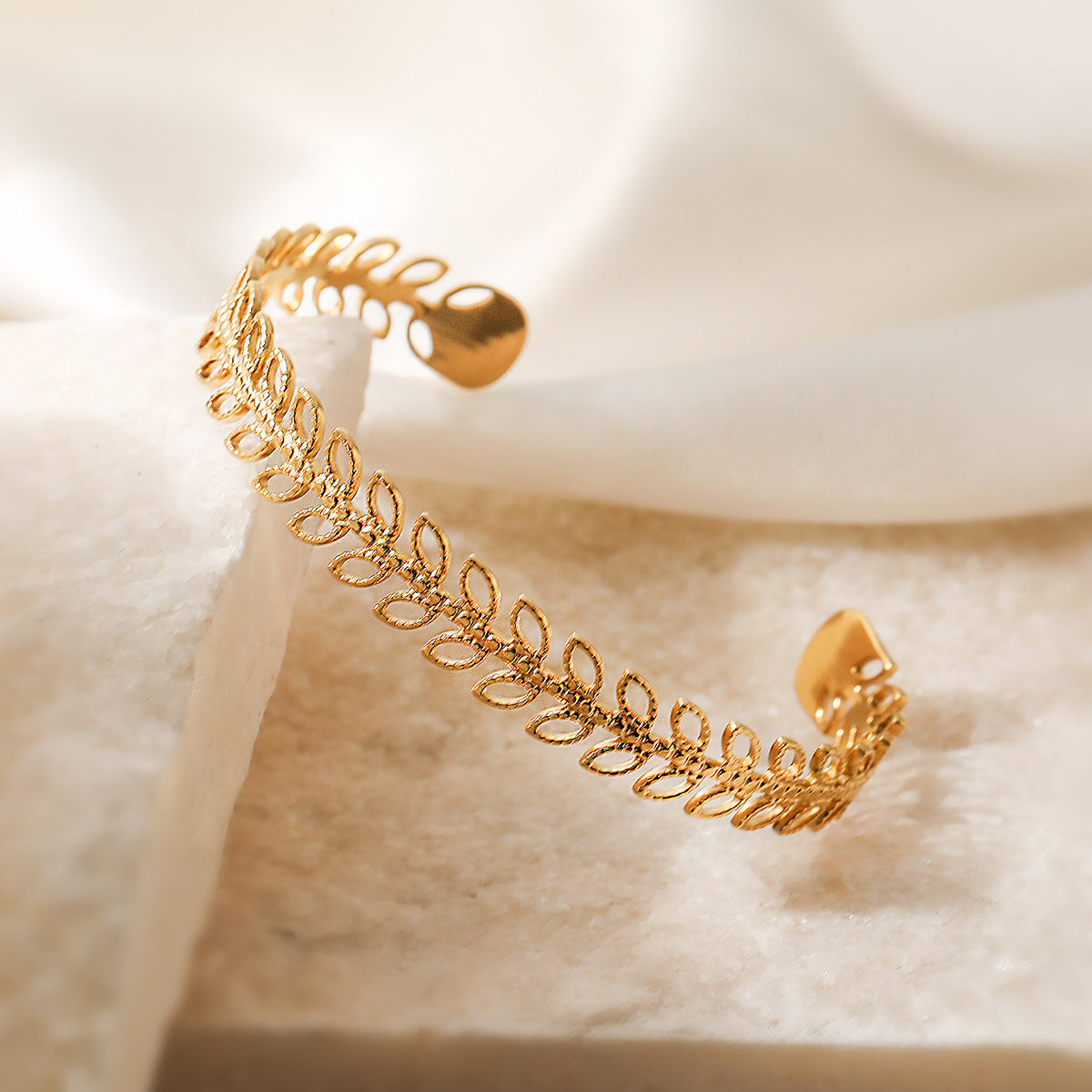 Hollowed-out Stainless Steel Bracelet