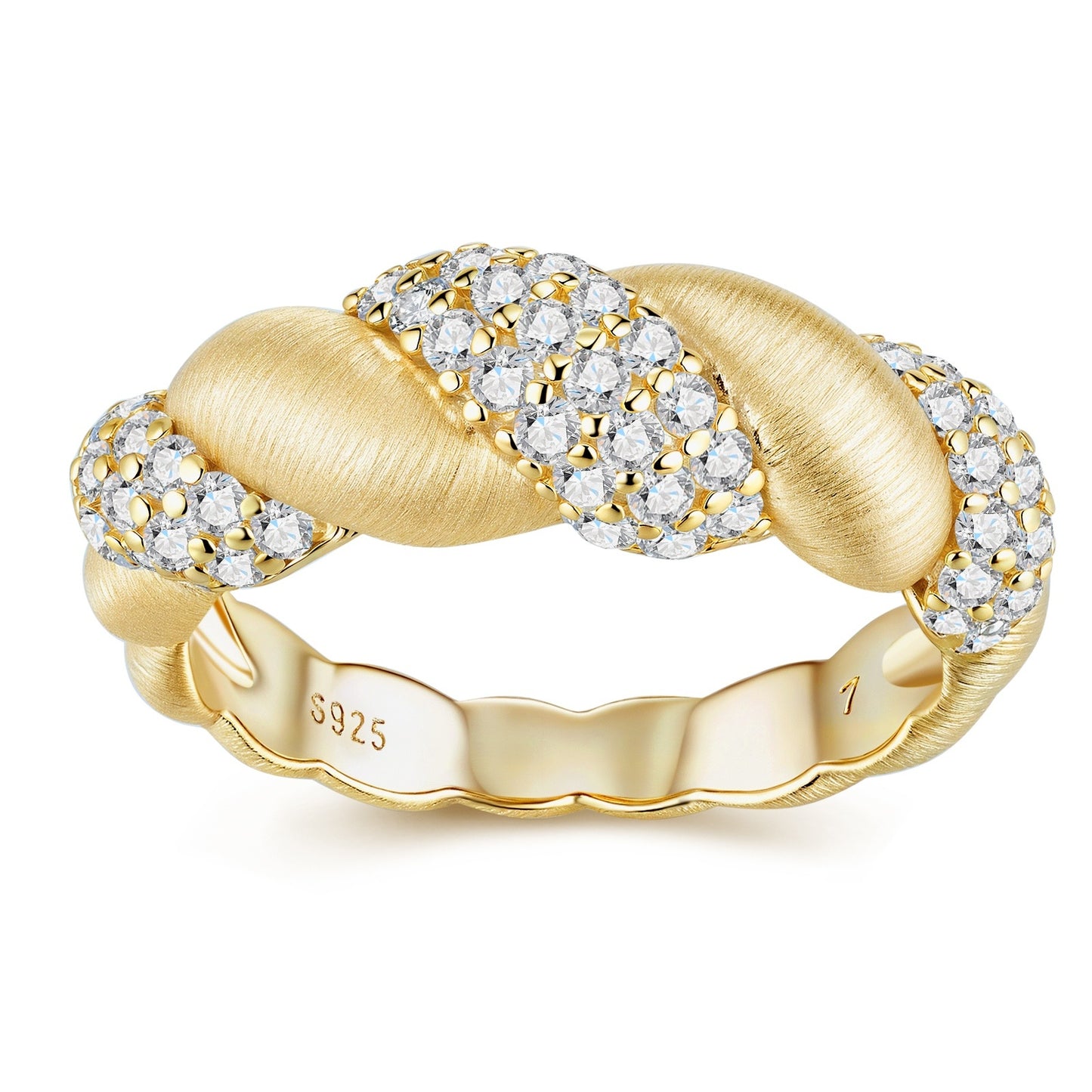 Sterling Silver And Gold-plated Diamond