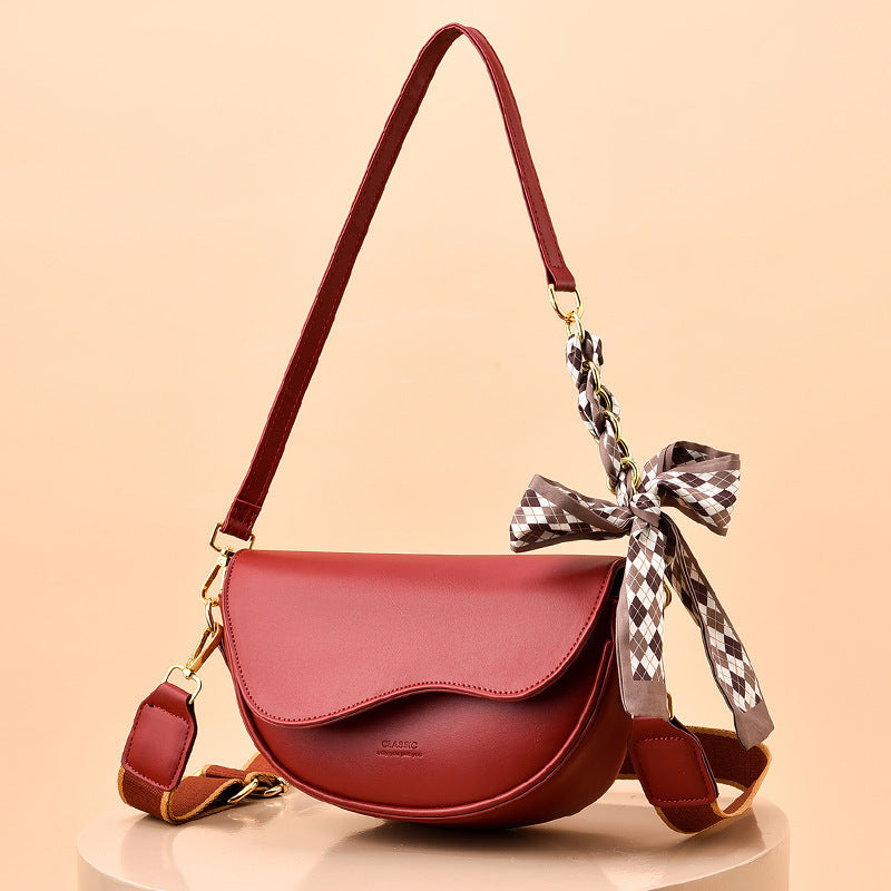 Light Luxury Fall Winter Fashion Saddle Bag