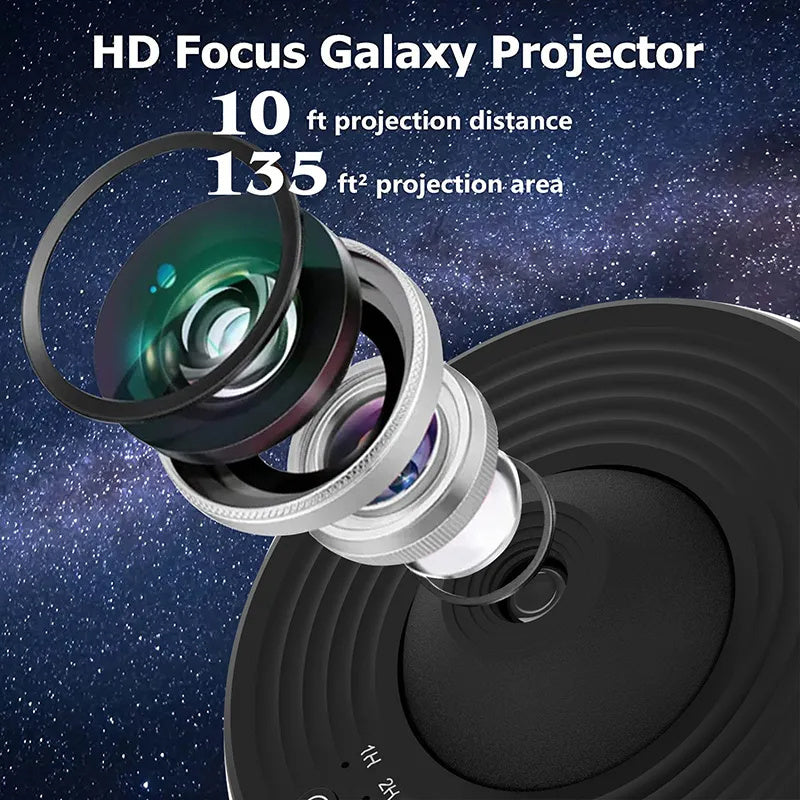 Night Light Galaxy Projector For Bedroom