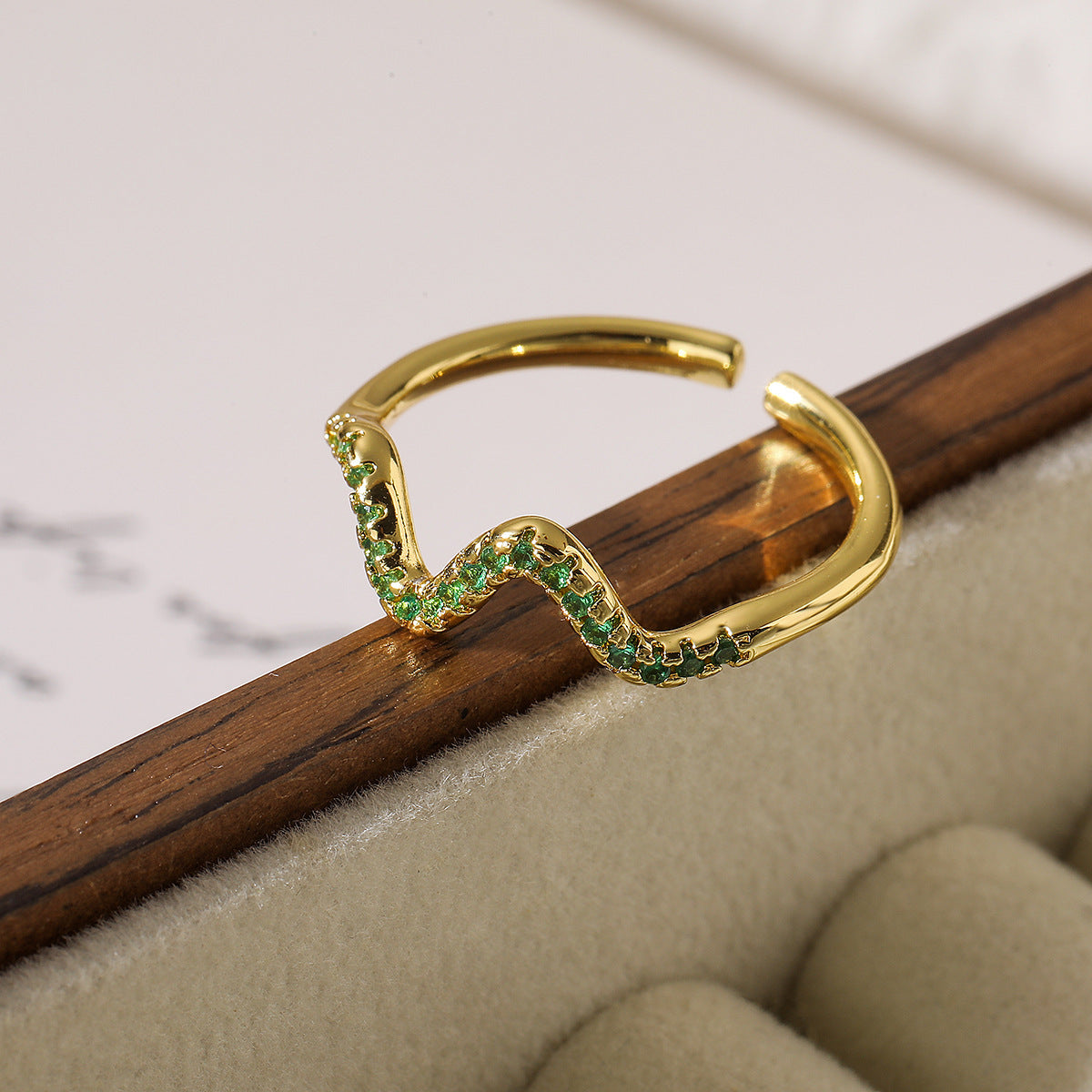 Copper Luxury Fashion  Real Gold Zircon