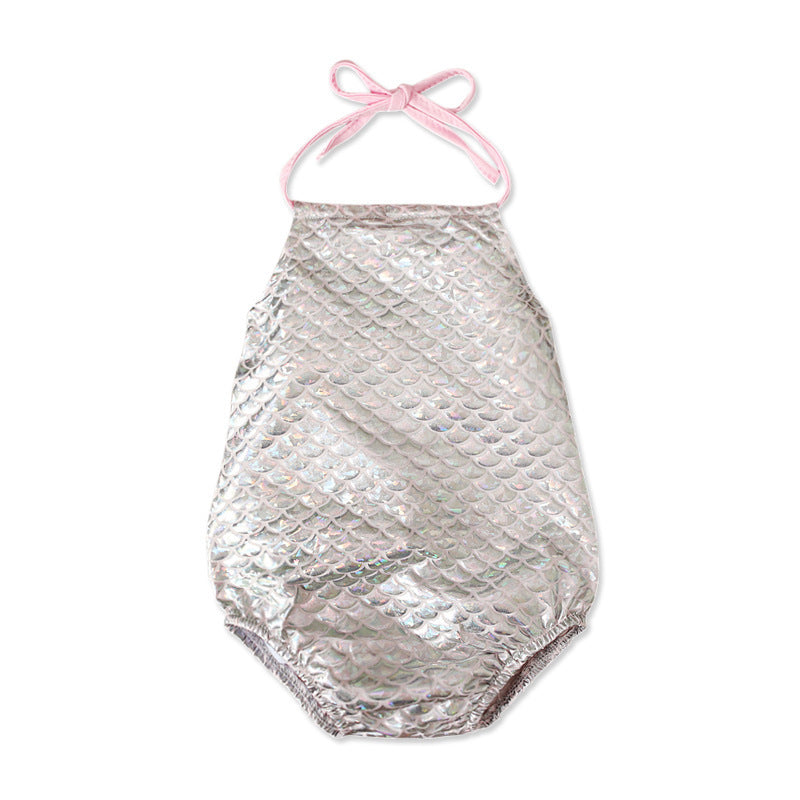 Mermaid One Piece Swimsuit Baby Girl Bikini