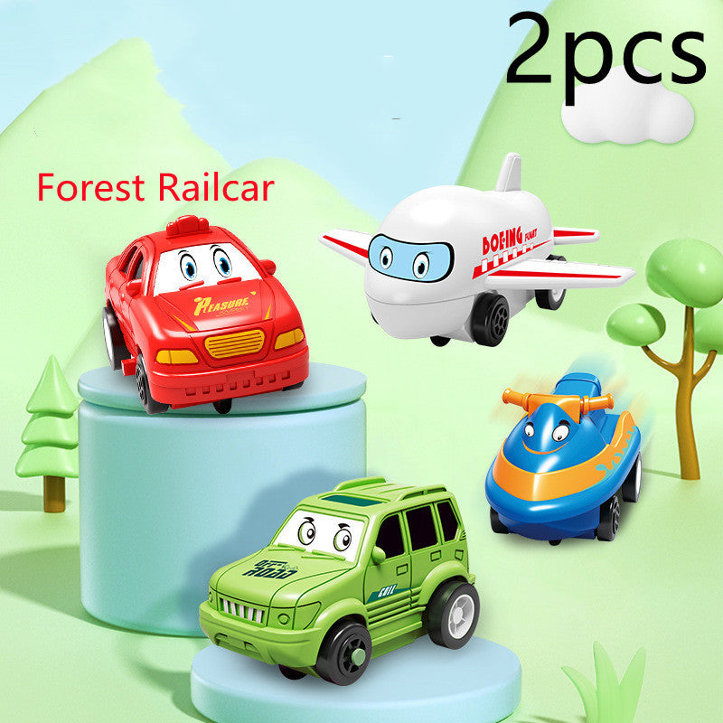 Children Puzzle Electric Car Automatic Rail City Scene Construction Education Toy Gift