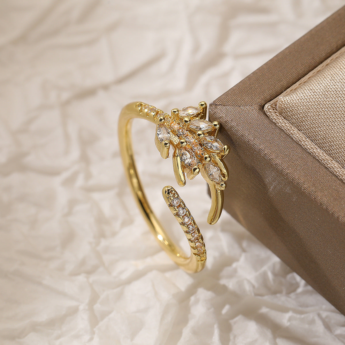 Copper Luxury Fashion  Real Gold Zircon