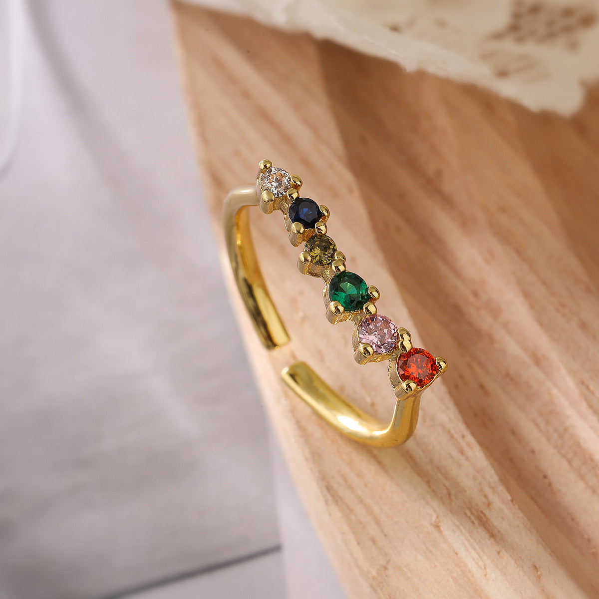 Copper Luxury Fashion  Real Gold Zircon