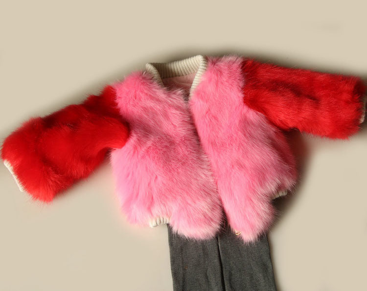 Faux fur coat