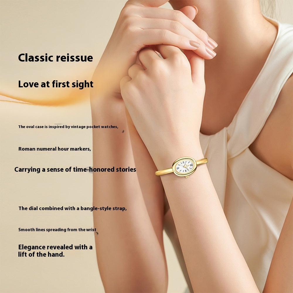 Multifunctional Oval Retro Quartz Watch