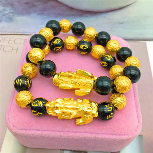 Gold jewelry gold-plated brave bracelet