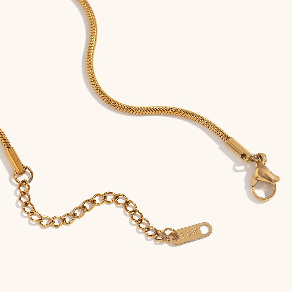 Gold Plating Spiral Spring Necklace