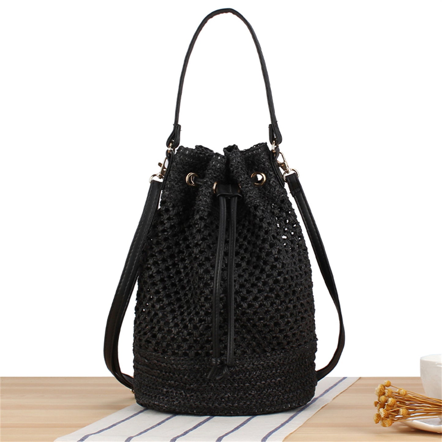 Handbag Bucket Woven Bag
