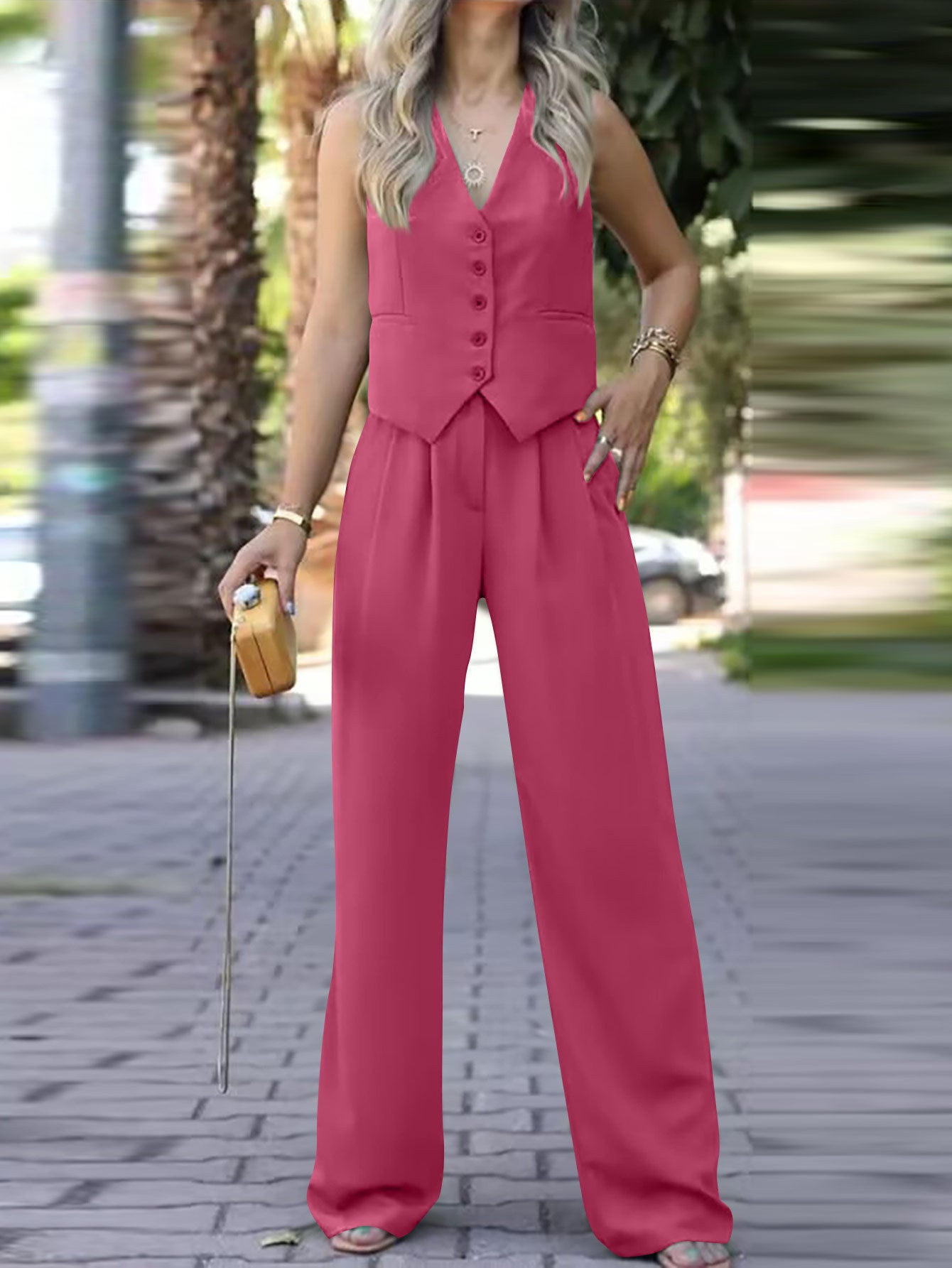 Waistcoat Vest Casual Suit