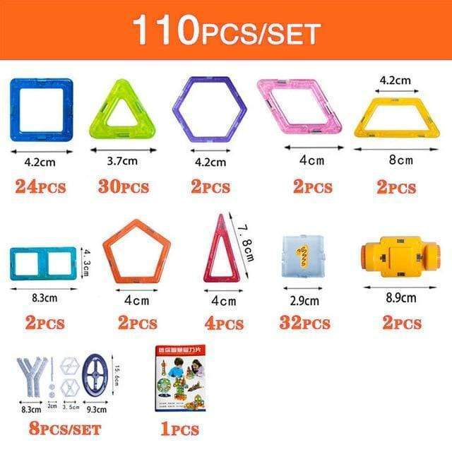 Blocks DIY Magnets Toys For Kids Set Gifts For Children