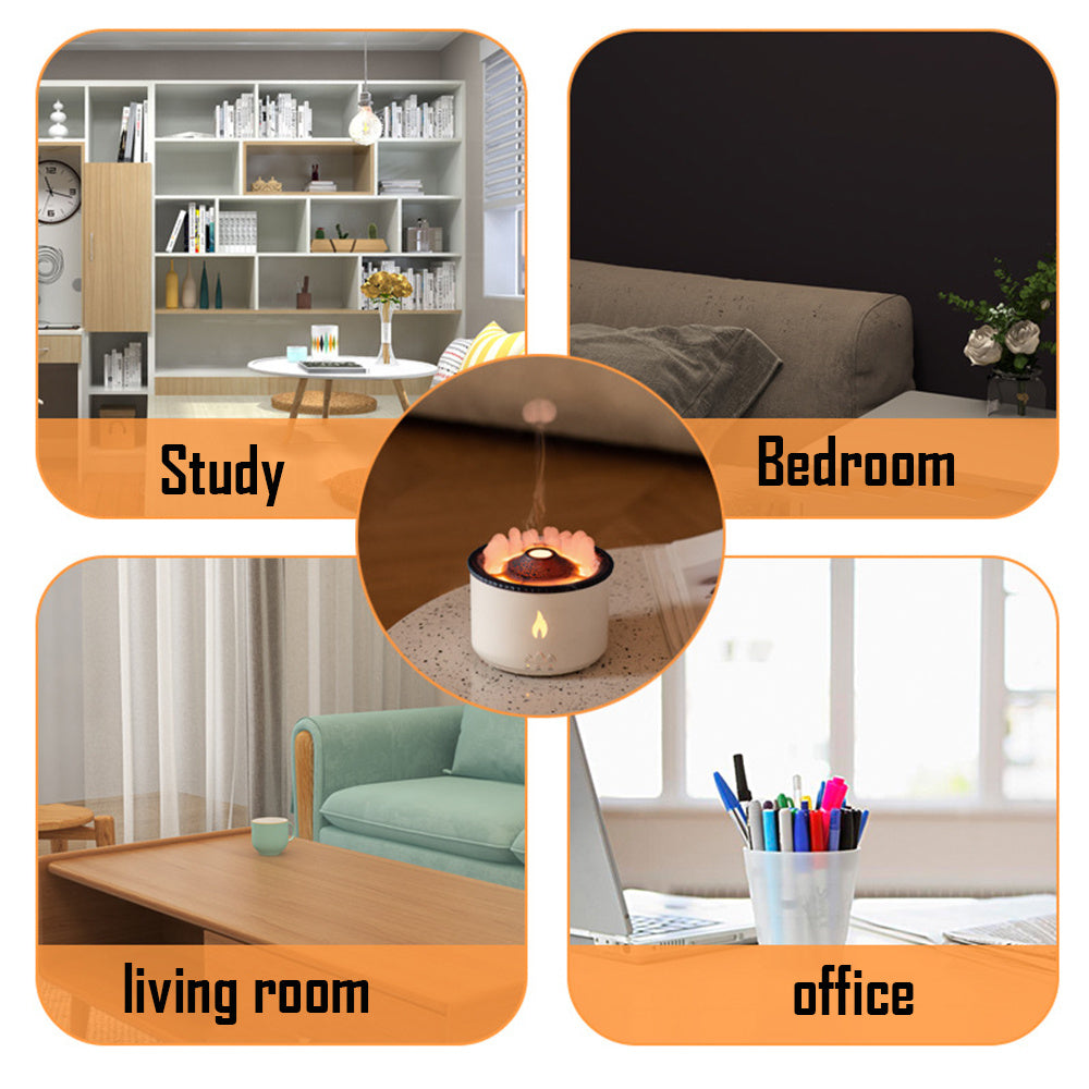 New Air Flame Humidifier Diffuser