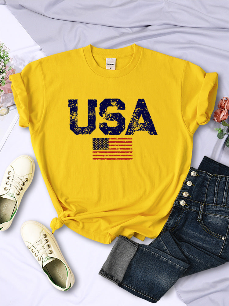 American Letters American Stars And Stripes Printed