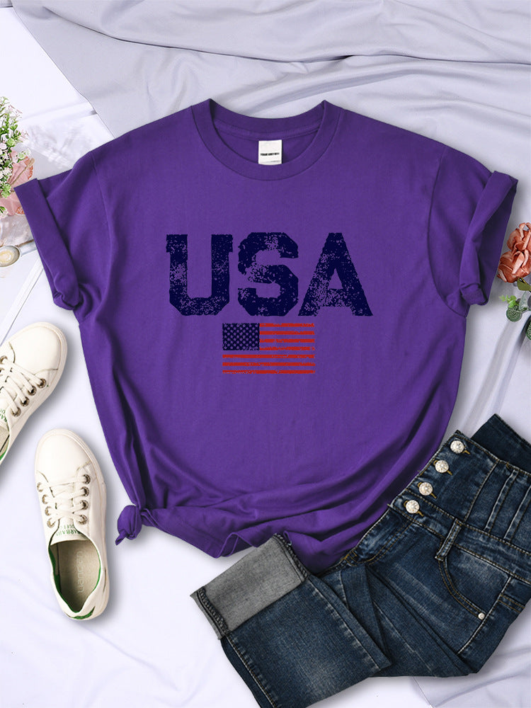 American Letters American Stars And Stripes Printed