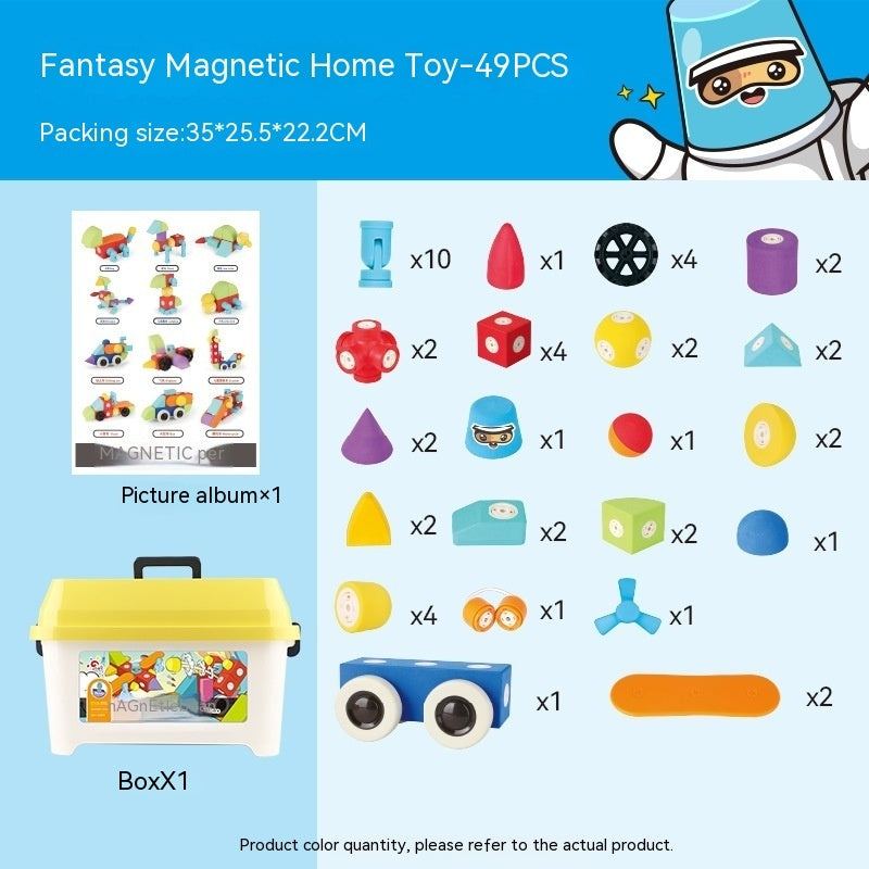 Magnetic Building Blocks Assembled Educational Toys