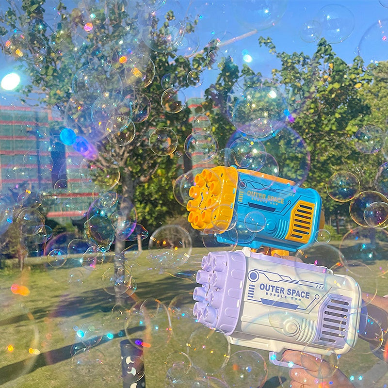 Bubbles Machine Gun Shape Automatic Blower With Light
