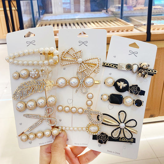 Hairpin Rhinestone Pearl