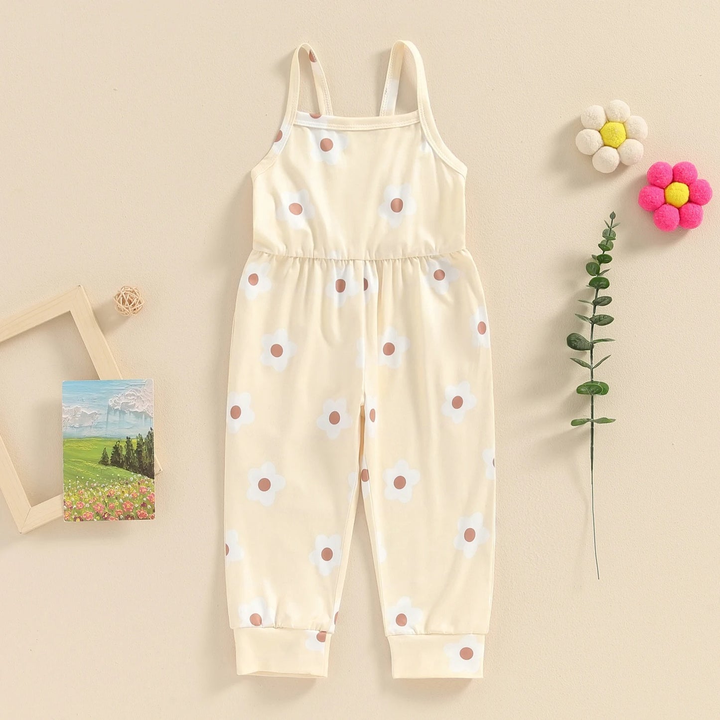 Jumpsuit Floral Print Full Printed