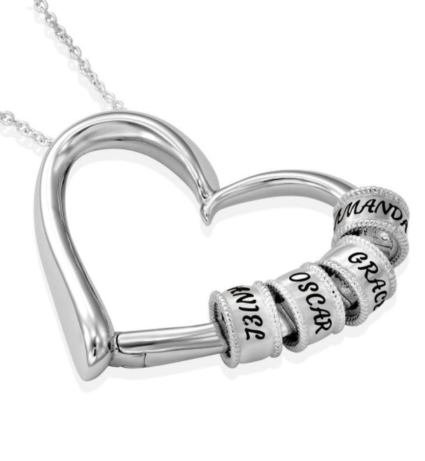 Personalized Heart Necklaces
