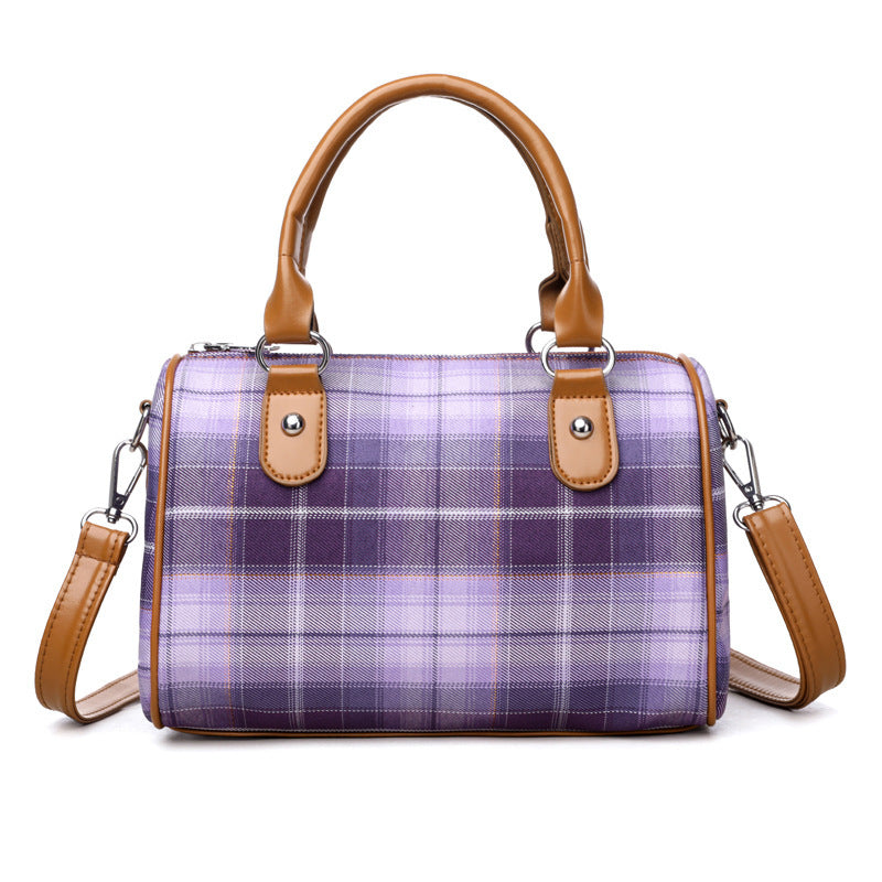 Style Round Barrel Shoulder Bag