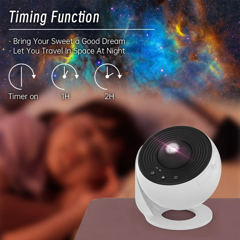 Night Light Galaxy Projector For Bedroom