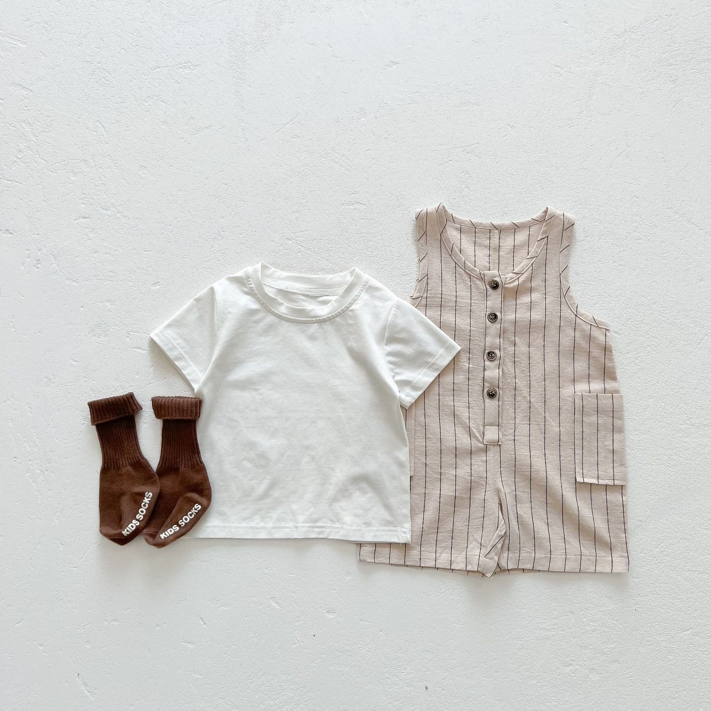 Short Sleeve Jacket Baby Bib Suit