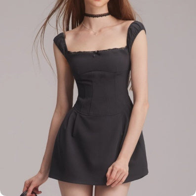 Slim Fit  Waist Square  Dress For Women In Summer