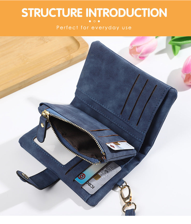 Soft Leather Off Multi-slot Wallet And Coin Purse