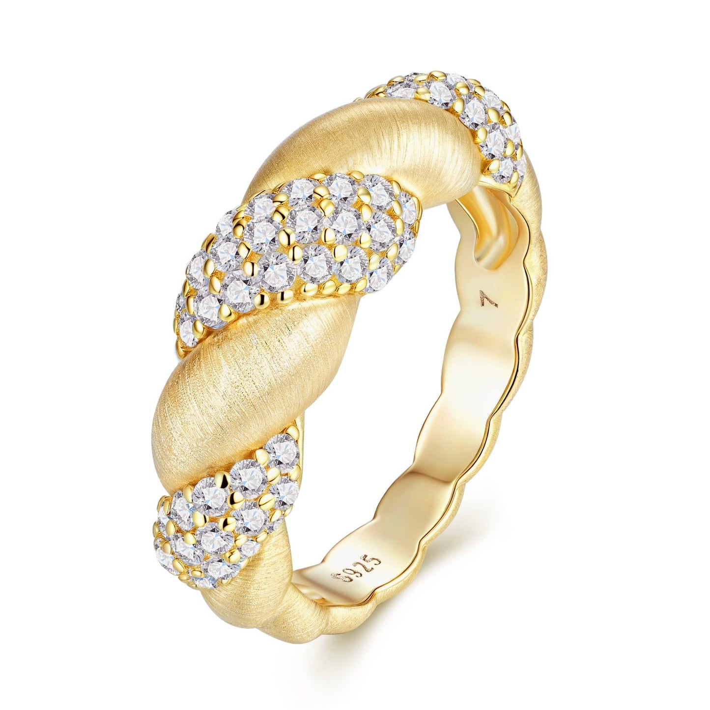 Sterling Silver And Gold-plated Diamond
