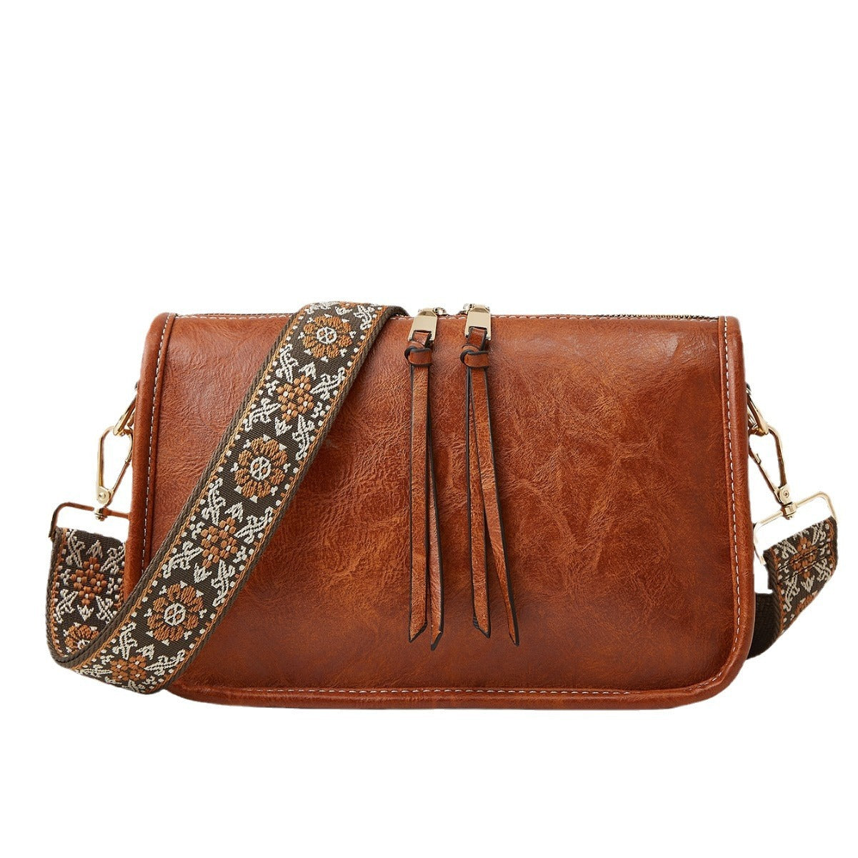 Bohemian Wide Shoulder Strap Crossbody