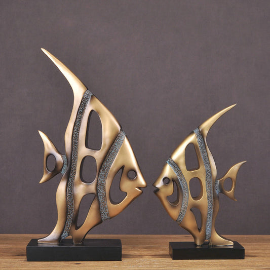 Couple Fish Decoration Style Home Accessories