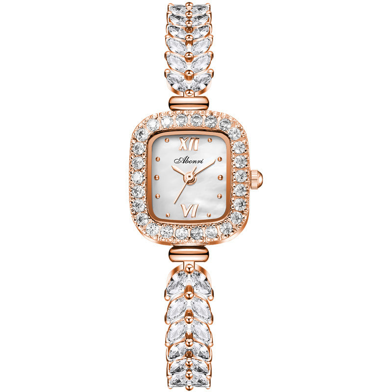 Quartz Small Golden Spike Small Square Plate Watch
