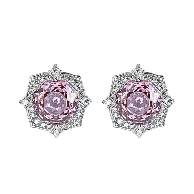 Flower Ring Elegant Stud Earrings