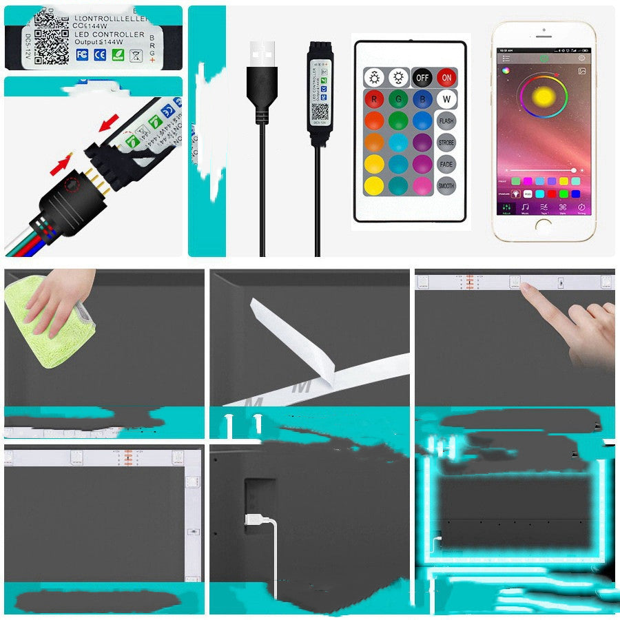 LED With Key Bluetooth APP Music