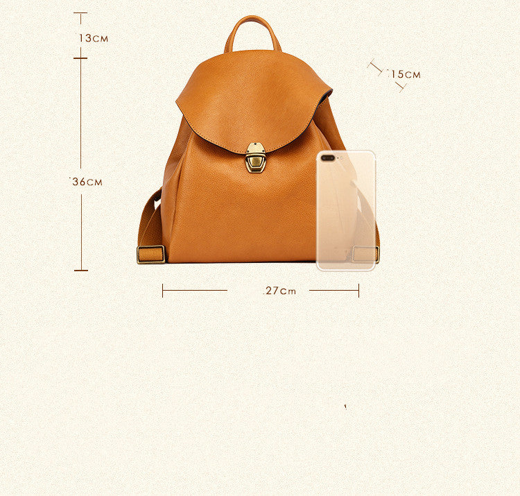 Leather Vintage Casual Backpack