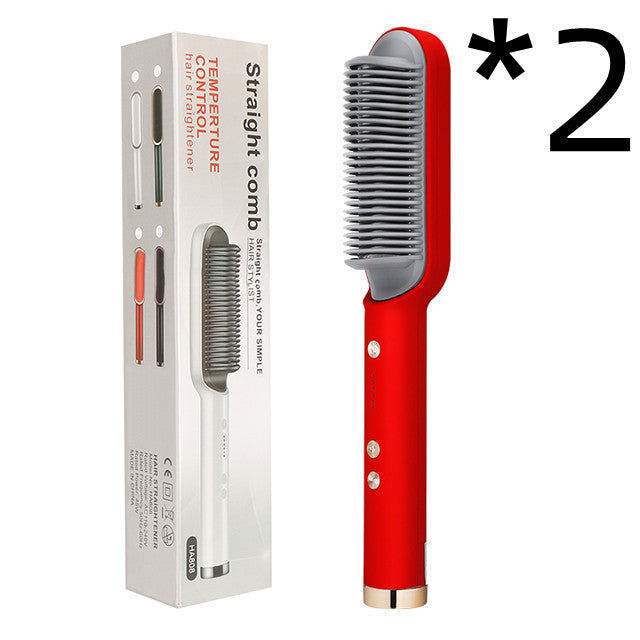 New 2 In 1 Hair Straightener Hot Comb  Dual-purpose Electric Hair Brush