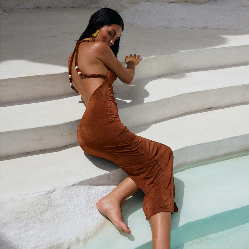 Backless Style Sheath Dress Women
