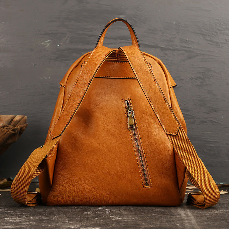 Leather Vintage Casual Backpack