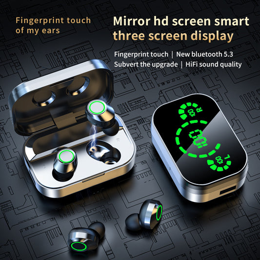 Wireless Bluetooth Headset Screen Smart Digital Display
