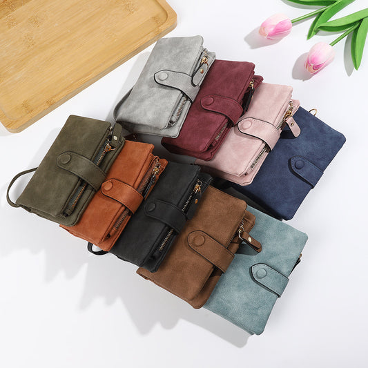 Soft Leather Off Multi-slot Wallet And Coin Purse